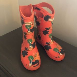 HUNTER rain boots, size 13B
